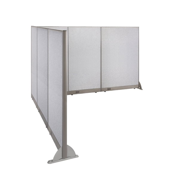 GOF L-shaped Freestanding Partition 102”D x 120”W x 72”H, Office Room Divider, Privacy Screen, Workstation Cubicle v