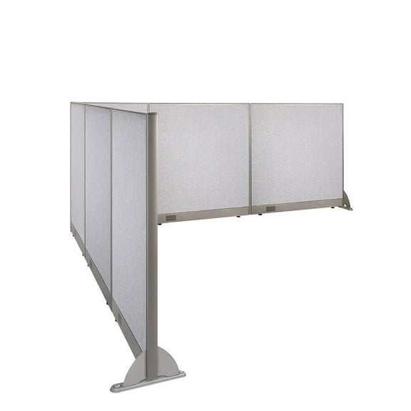 GOF L-shaped Freestanding Partition 102”D x 126”W x 48”H, Office Room Divider, Privacy Screen, Workstation Cubicle