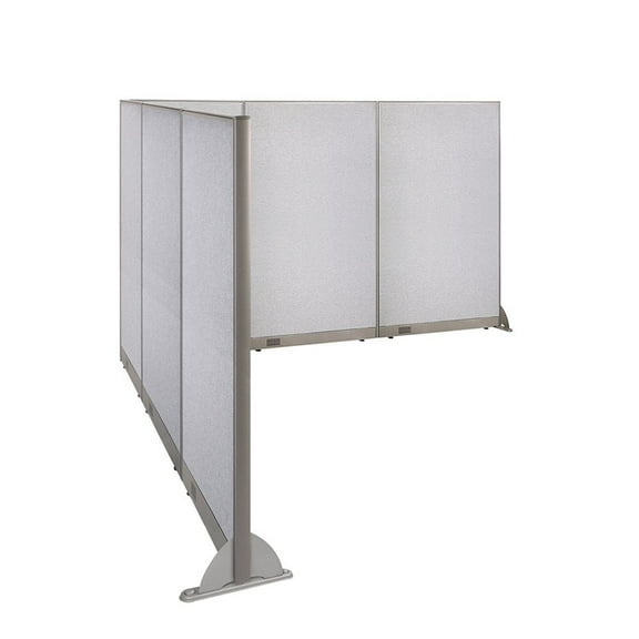 GOF L-shaped Freestanding Partition 102”D x 126”W x 72”H, Office Room Divider, Privacy Screen, Workstation Cubicle