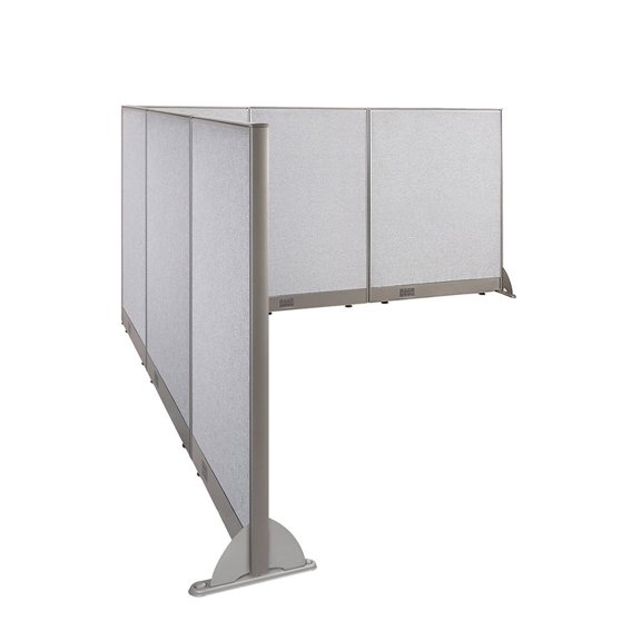 GOF L-shaped Freestanding Partition 108”D x 114”W x 48”H, Office Room Divider, Privacy Screen, Workstation Cubicle
