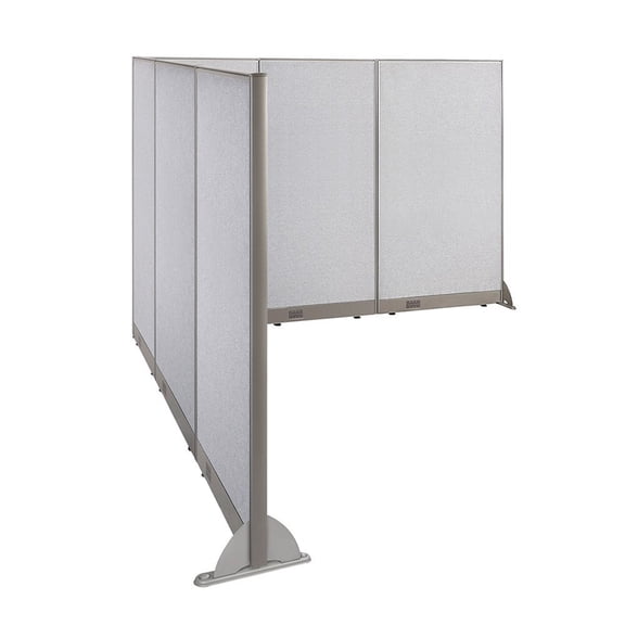 GOF L-shaped Freestanding Partition 108”D x 114”W x 72”H, Office Room Divider, Privacy Screen, Workstation Cubicle