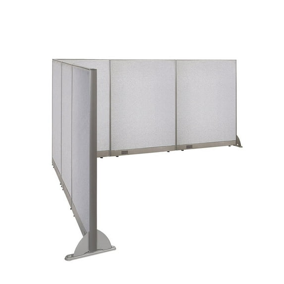 GOF L-shaped Freestanding Partition 120”D x 132”W x 60”H, Office Room Divider, Privacy Screen, Workstation Cubicle