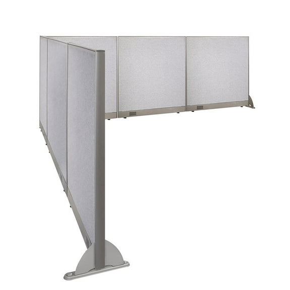 GOF L-shaped Freestanding Partition 126”D x 144”W x 48”H, Office Room Divider, Privacy Screen, Workstation Cubicle