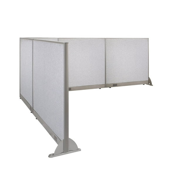 GOF L-shaped Freestanding Partition 96”D x 132”W x 48”H, Office Room Divider, Privacy Screen, Workstation Cubicle