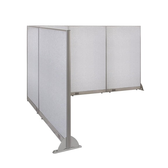 GOF L-shaped Freestanding Partition 96”D x 144”W x 72”H, Office Room Divider, Privacy Screen, Workstation Cubicle