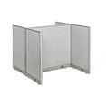 thumbnail image 1 of GOF Double 2 Stations Office Cubicle (60”D x 48”W x 48”H) Freestanding Privacy Workstation, Partition Wall Panels, Office Room Divider, 1 of 9