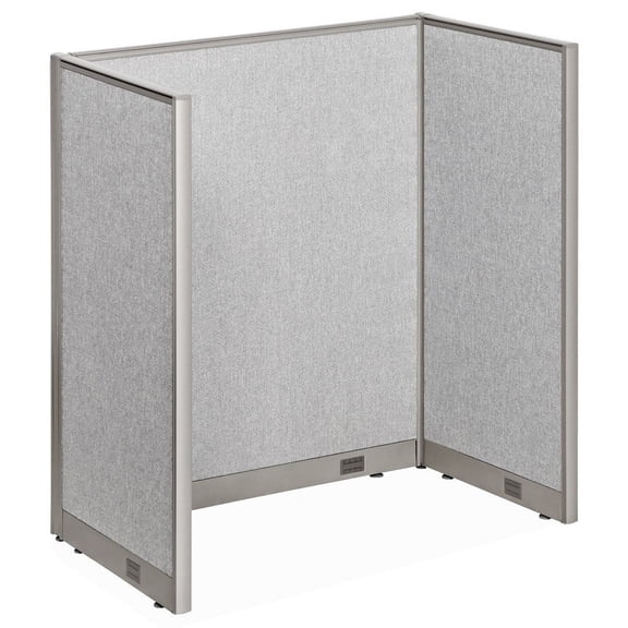 GOF 1P Office Cubicle (30”D x 48”W x 60”H) Freestanding Privacy Workstation, Partition Wall Panels, Office Room Divider