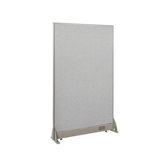 GOF Freestanding Office Partition-Straight Run w/ Safety Legs (30"W x 48"H) Room Divider, Privacy Screen, Workstation Cubicle
