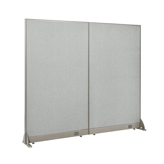 GOF Freestanding Office Partition-Straight Run w/ Safety Legs (72"W x 72"H) Room Divider, Privacy Screen, Workstation Cubicle