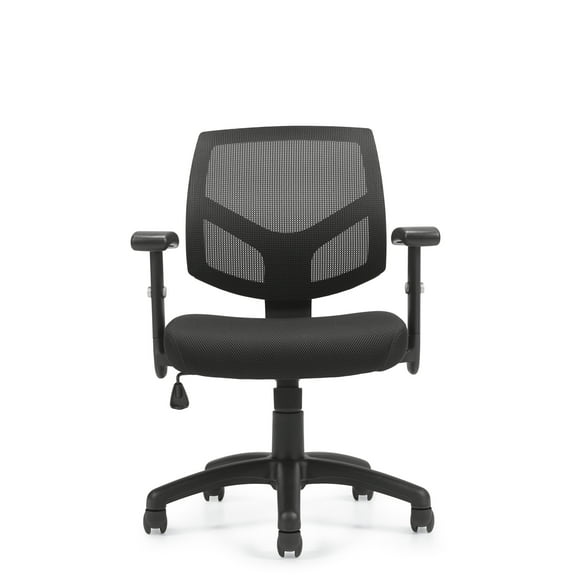 GOF Office Furniture Computer Chair (G11514B)–Ergonomic Task Seating–Black Mesh Back Tilter