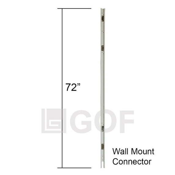 GOF Office Furniture Parts, 72"H Wall Mount Connector for Wall Mounted Room Divider