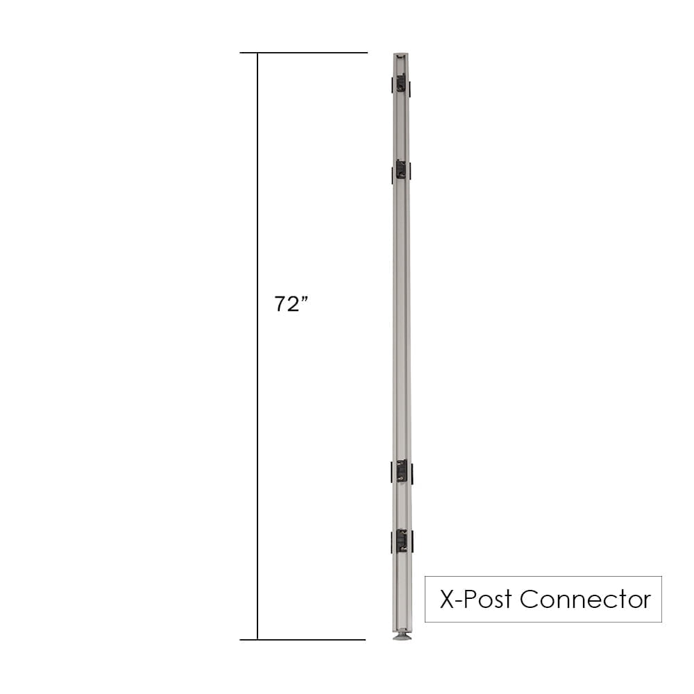 GOF 72" L-Post Connector For Office Privacy Panels