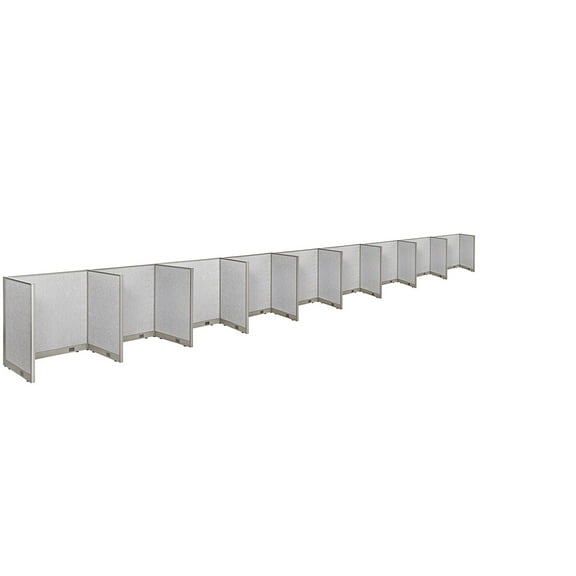 GOF 9 Stations Office Cubicle (30”D x 432”W x 48”H) Freestanding Privacy Workstation, Partition Wall Panels, Office Room Divider