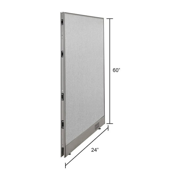 GOF Office Partition, Full Fabric Panel, Privacy Screen, Large Room Dividers (24"W x 60"H)