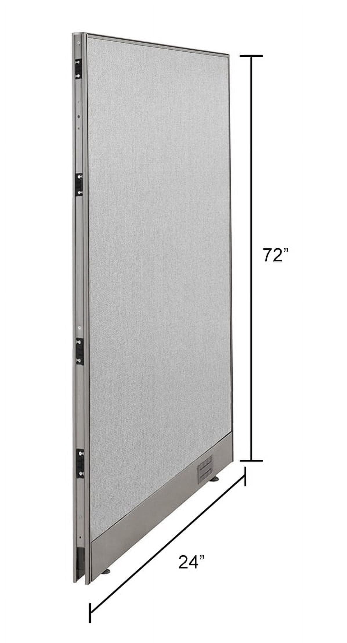 GOF Office Partition, Full Fabric Panel, Privacy Screen, Large Room Dividers (24"W x 72"H)