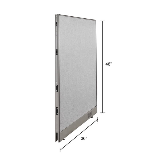 GOF Office Partition, Full Fabric Panel, Privacy Screen, Large Room Dividers (36"W x 48"H)