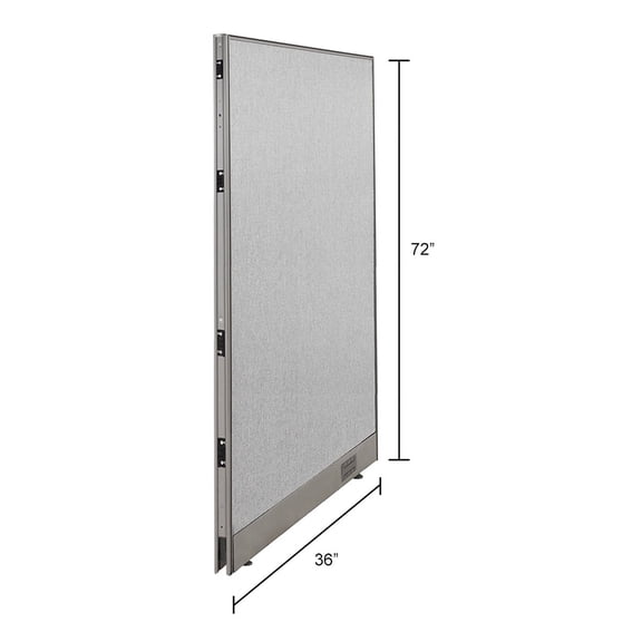 GOF Office Partition, Full Fabric Panel, Privacy Screen, Large Room Dividers (36"W x 72"H)