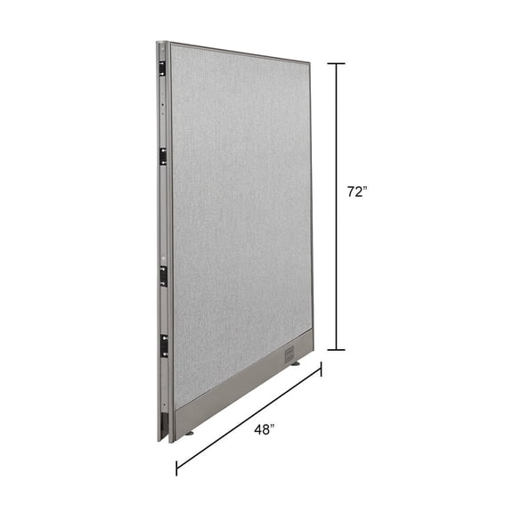 GOF Office Partition, Full Fabric Panel, Privacy Screen, Large Room Dividers (48"W x 72"H)