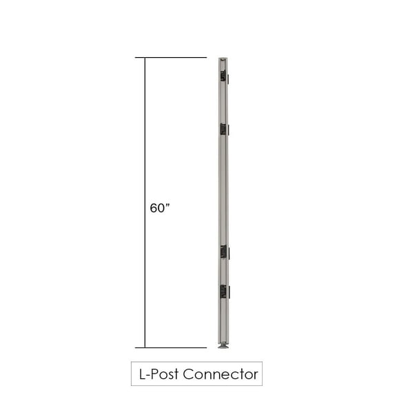 GOF Office Partition Parts, 60"H L-Post Connector for L-Shaped Partition, Room Divider, Cubicles