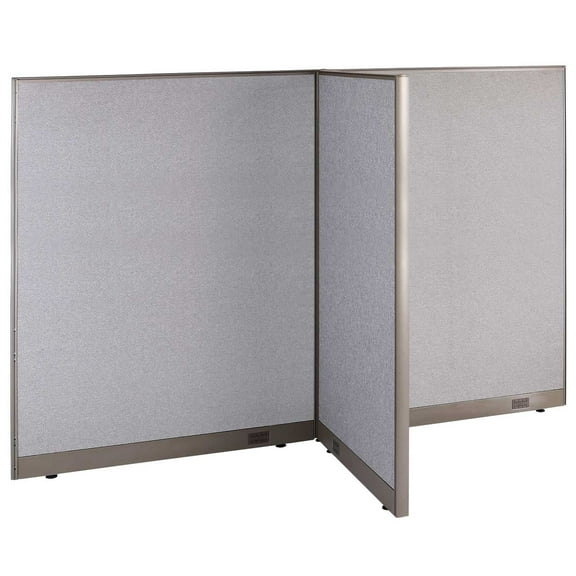 GOF T-shaped Freestanding Partition (36”D x 96”W x 72”H) Office Room Divider, Privacy Screen, Workstation Cubicle