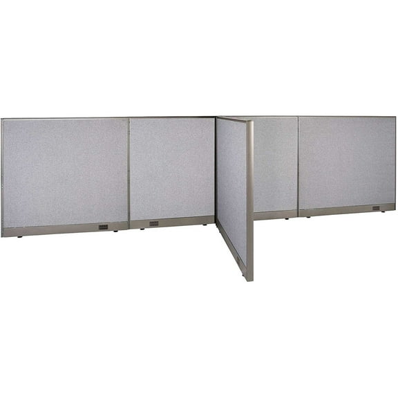GOF T-shaped Freestanding Partition (48”D x 168”W x 48”H) Office Room Divider, Privacy Screen, Workstation Cubicle