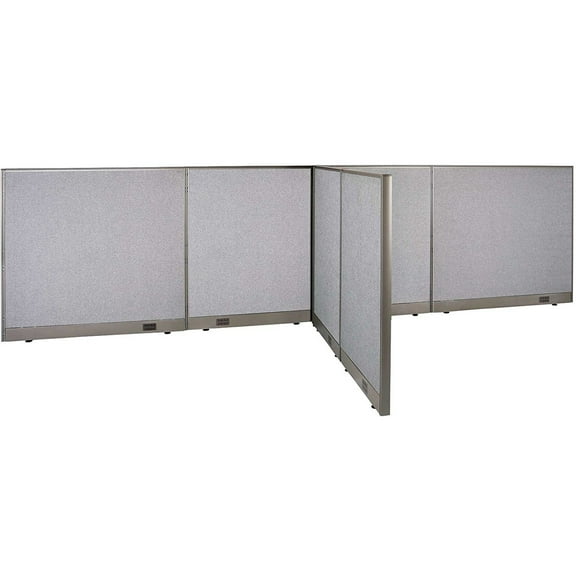 GOF T-shaped Freestanding Partition (60”D x 168”W x 48”H) Office Room Divider, Privacy Screen, Workstation Cubicle