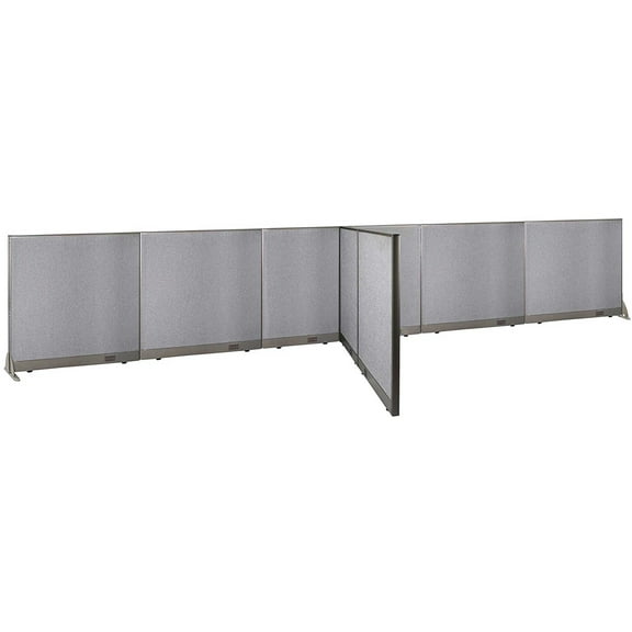 GOF T-shaped Freestanding Partition (66”D x 252”W x 48”H) Office Room Divider, Privacy Screen, Workstation Cubicle