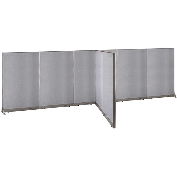GOF T-shaped Freestanding Partition (72”D x 252”W x 72”H) Office Room Divider, Privacy Screen, Workstation Cubicle