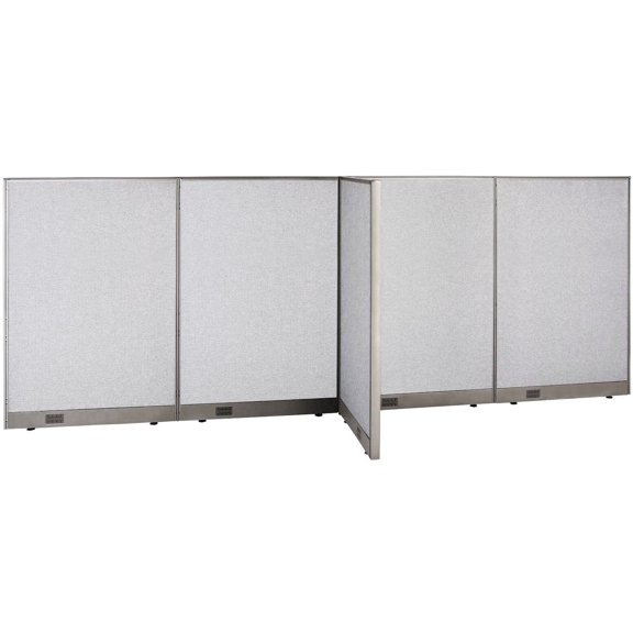 GOF T-shaped Freestanding Partition (30”D x 144”W x 60”H) Office Room Divider, Privacy Screen, Workstation Cubicle