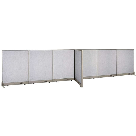 GOF T-shaped Freestanding Partition (30”D x 180”W x 48”H) Office Room Divider, Privacy Screen, Workstation Cubicle