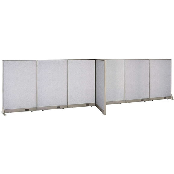 GOF T-shaped Freestanding Partition (30”D x 180”W x 60”H) Office Room Divider, Privacy Screen, Workstation Cubicle