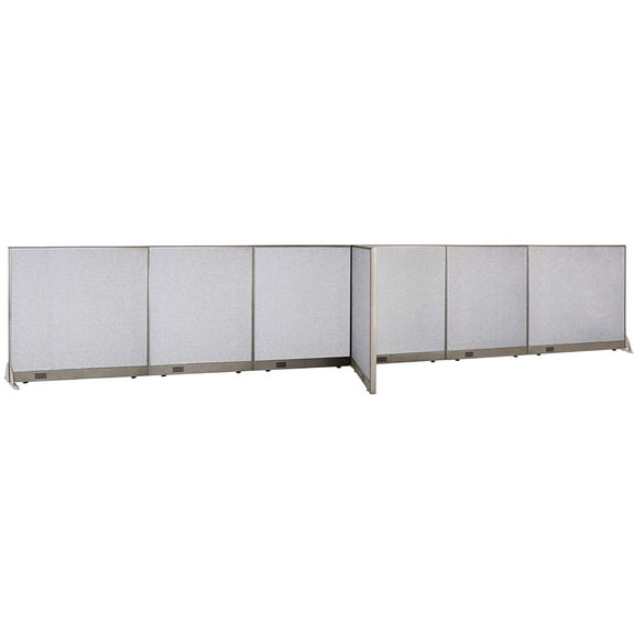 GOF T-shaped Freestanding Partition (30”D x 240”W x 48”H) Office Room Divider, Privacy Screen, Workstation Cubicle