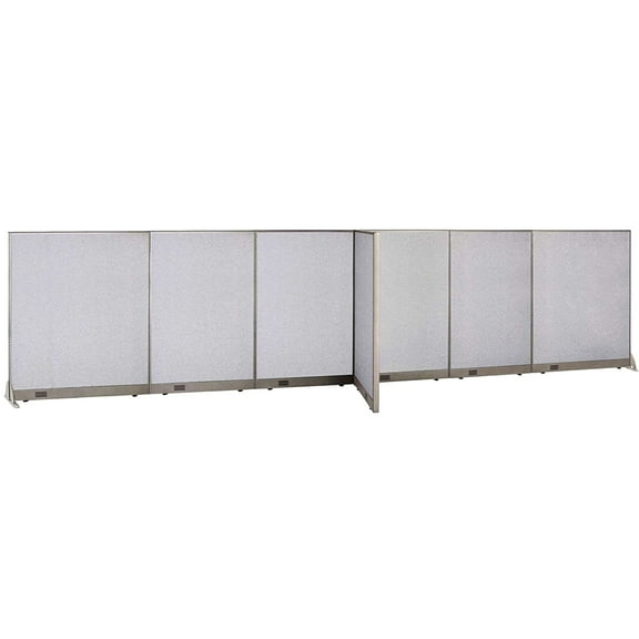 GOF T-shaped Freestanding Partition (30”D x 240”W x 60”H) Office Room Divider, Privacy Screen, Workstation Cubicle