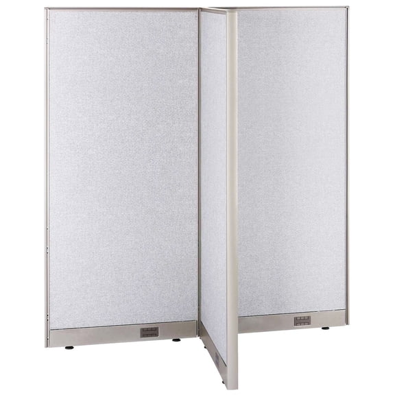 GOF T-shaped Freestanding Partition (30”D x 60”W x 72”H) Office Room Divider, Privacy Screen, Workstation Cubicle