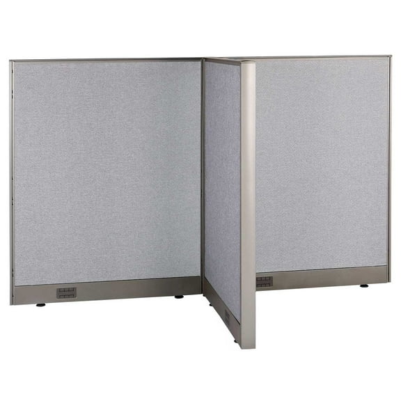 GOF T-shaped Freestanding Partition (30”D x 72”W x 48”H) Office Room Divider, Privacy Screen, Workstation Cubicle