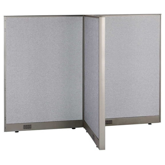 GOF T-shaped Freestanding Partition (30”D x 72”W x 60”H) Office Room Divider, Privacy Screen, Workstation Cubicle