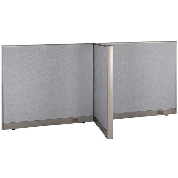 GOF T-shaped Freestanding Partition (30”D x 96”W x 48”H) Office Room Divider, Privacy Screen, Workstation Cubicle