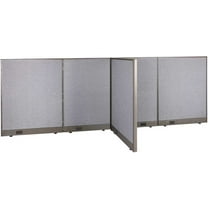 GOF T-shaped Freestanding Partition (36”D x 132”W x 48”H) Office Room Divider, Privacy Screen, Workstation Cubicle