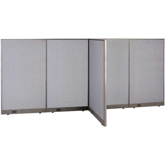 GOF T-shaped Freestanding Partition (36”D x 144”W x 72”H) Office Room Divider, Privacy Screen, Workstation Cubicle