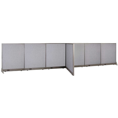 GOF T-shaped Freestanding Partition (36”D x 216”W x 48”H) Office Room Divider, Privacy Screen, Workstation Cubicle
