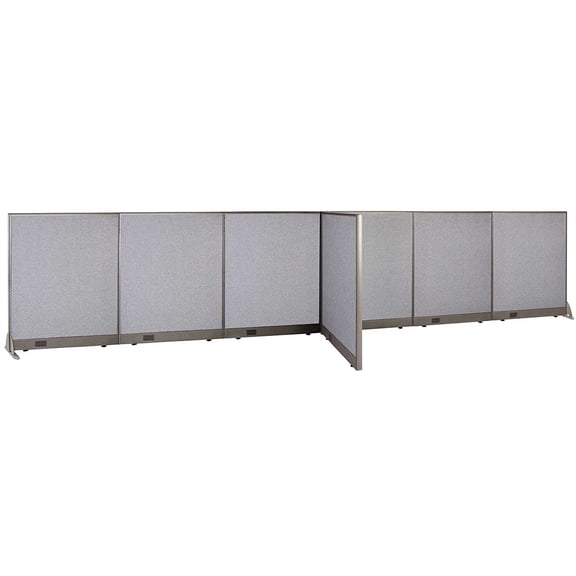 GOF T-shaped Freestanding Partition (36”D x 216”W x 48”H) Office Room Divider, Privacy Screen, Workstation Cubicle