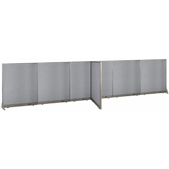GOF T-shaped Freestanding Partition (36”D x 252”W x 60”H) Office Room Divider, Privacy Screen, Workstation Cubicle
