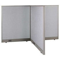 GOF T-shaped Freestanding Partition (36”D x 72”W x 48”H) Office Room Divider, Privacy Screen, Workstation Cubicle