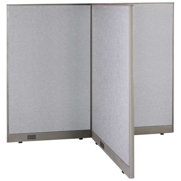 GOF T-shaped Freestanding Partition (36”D x 72”W x 72”H) Office Room Divider, Privacy Screen, Workstation Cubicle