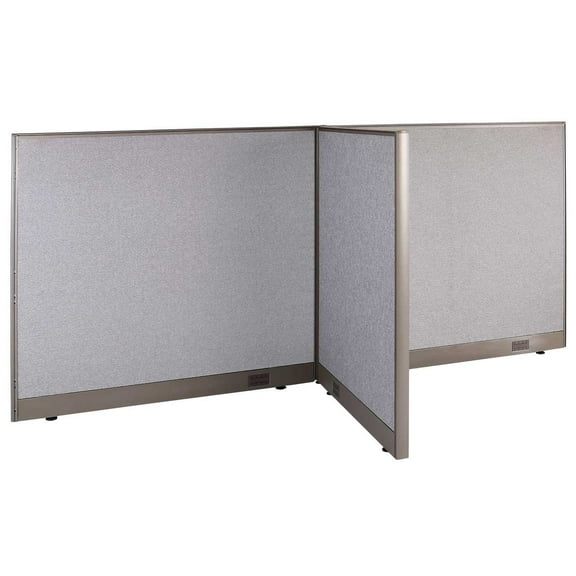 GOF T-shaped Freestanding Partition (36”D x 96”W x 48”H) Office Room Divider, Privacy Screen, Workstation Cubicle