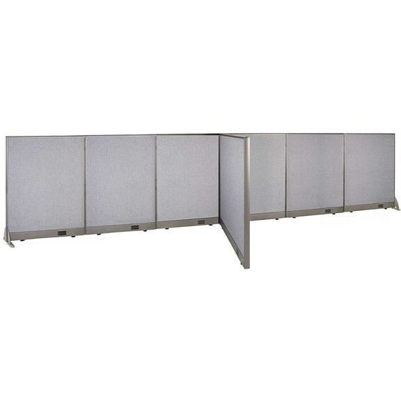 GOF T-shaped Freestanding Partition (48”D x 180”W x 48”H) Office Room Divider, Privacy Screen, Workstation Cubicle