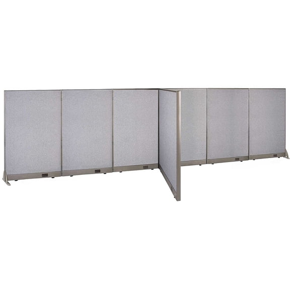 GOF T-shaped Freestanding Partition (48”D x 180”W x 60”H) Office Room Divider, Privacy Screen, Workstation Cubicle