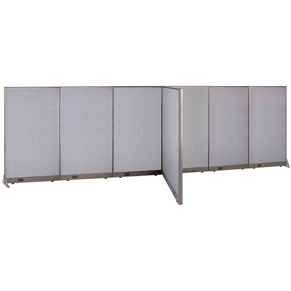 GOF T-shaped Freestanding Partition (48”D x 216”W x 72”H) Office Room Divider, Privacy Screen, Workstation Cubicle
