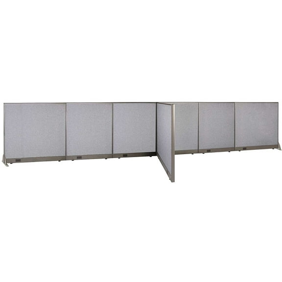 GOF T-shaped Freestanding Partition (48”D x 240”W x 48”H) Office Room Divider, Privacy Screen, Workstation Cubicle