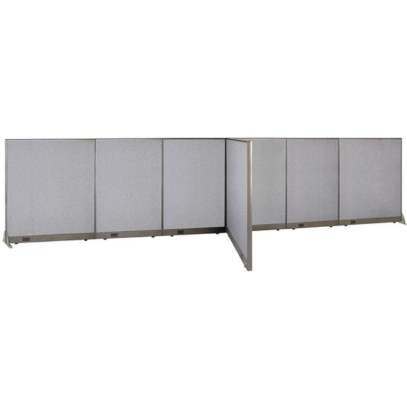 GOF T-shaped Freestanding Partition (48”D x 240”W x 60”H) Office Room Divider, Privacy Screen, Workstation Cubicle